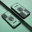 Husă pentru Samsung Galaxy M34, KickStand Camera Lens, verde