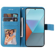 Cu clapetă pentru Xiaomi Redmi Note 13 Pro 5G, Mandala, albastru