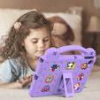 Husă pentru copii pentru Lenovo Tab TB311FU, Cute Patterns, cu suport, violet