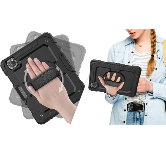 Husa blindată pentru iPad Pro 11" 2022/2021 (4/3 gen.), carcasă de protecție 360 cu slot pentru stylus, albastru