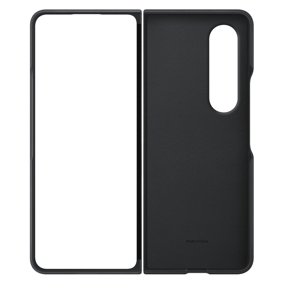 Husa originală Samsung pentru Galaxy Z Fold 4, Leather Flip Cover, negru