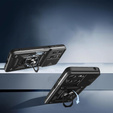 Husă blindată pentru Motorola Moto G15 / Motorola Moto G15 Power, CamShield Slide, negru