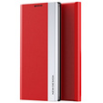 Cu clapetă pentru Xiaomi Poco X5 Pro 5G / Redmi Note 12 Pro, Side Magnetic, roșu