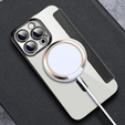 Cu clapetă pentru iPhone 13 Pro, RFID Wallet MagSafe CamShield, negru