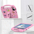 Husă pentru copii pentru Xiaomi Pad 7 / Xiaomi Pad 7 Pro, Cute Patterns, cu suport, roz