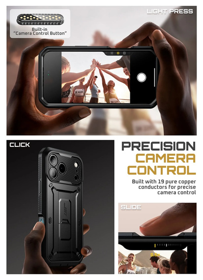 Carcasă Supcase pentru iPhone 17 Pro Max, Unicorn Beetle Pro, negru