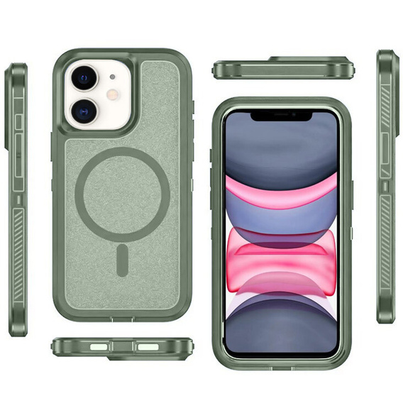 Carcasă cu ramă pentru iPhone 11, pentru MagSafe, verde