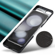 Husă pentru Samsung Galaxy Z Flip7 FE / Z Flip6, CASEME Litchi Leather, verde