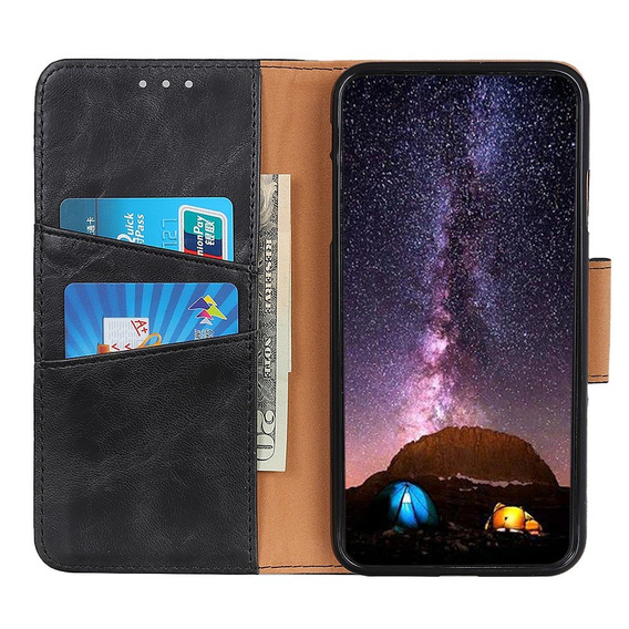 Cu clapetă pentru Xiaomi Mi 11 Lite / Mi 11 Lite 5G / 11 Lite 5G NE, Wallet, negru