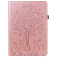 Carcasă cu clapetă pentru Huawei MatePad SE 10.4, tree, roz rose gold