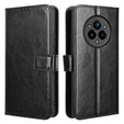 Cu clapetă pentru Realme 14 Pro 5G, Crazy Horse Wallet, negru