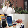 Carcasă flip CASEME pentru Samsung Galaxy S8, Waxy Textured, cafea