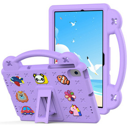 Husă pentru copii pentru Samsung Tab A8 X200 / X205, Cute Patterns, cu suport, violet