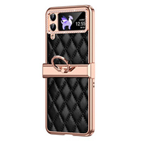 Husă pentru Samsung Galaxy Z Flip 4 5G, Rhombus Grid, Black