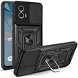 Husă blindată pentru Motorola Moto G53 5G, CamShield Slide, negru