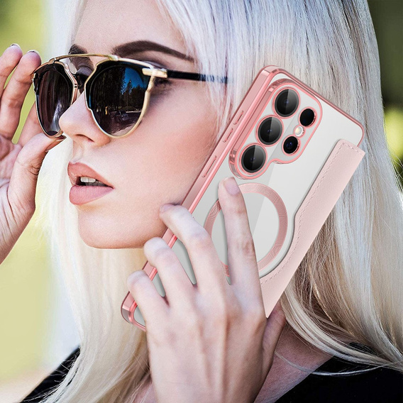 Husă RFID Wallet MagSafe cu protecție pentru cameră pentru Samsung Galaxy S26 Ultra