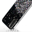 Huse pentru Huawei P Smart 2021/Y7A, Glittery, negru