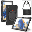 Husă pentru copii pentru Samsung Galaxy Tab A8 10.5 SM-X200 SM-X205, blindată cu curea, albastru