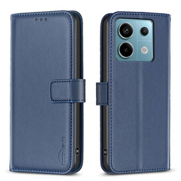 Husa cu clapetă pentru Xiaomi Redmi Note 13 Pro 5G, BINFEN Wallet, albastru