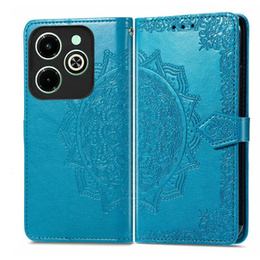 Cu clapetă pentru Infinix Hot 40i, Mandala, albastru