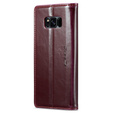 Carcasă flip CASEME pentru Samsung Galaxy S8, Waxy Textured, roșu
