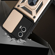 Husă blindată pentru Motorola Moto G24 / G24 Power / G04, CamShield Slide, de aur