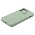 Husa pentru iPhone 15 Pro Max, Silicone Lite, verde