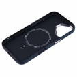 Carcasa pentru iPhone 16, Carbon Fiber MagSafe, negru / albastru