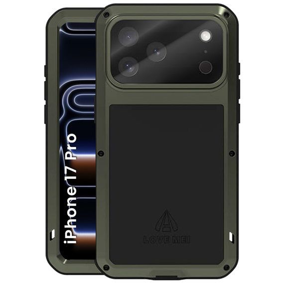 Carcasă blindată cu sticlă temperată pentru iPhone 17 Pro