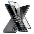 Husa pentru Samsung Galaxy S24, Magnetic Dual Glass, negru