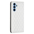 Cu clapetă pentru Samsung Galaxy A54 5G, Wallet, BINFEN COLOR, alb