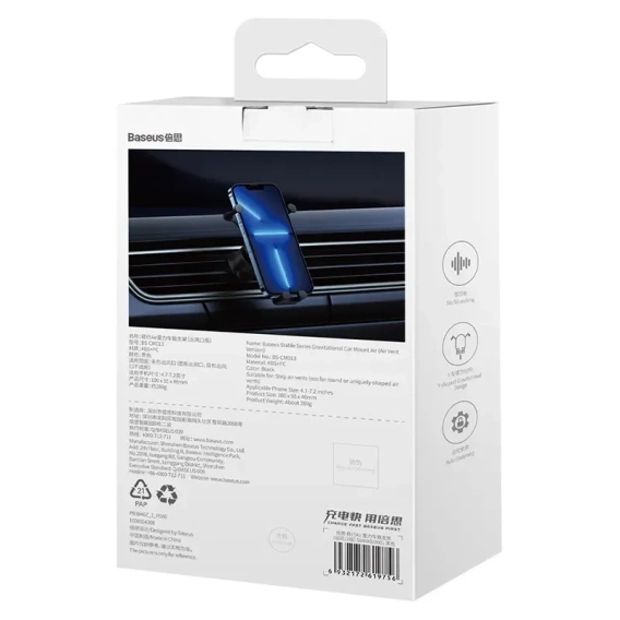 Baseus Suport auto gravitațional stabil pentru grila de ventilație