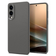 Carcasa Spigen pentru Samsung Galaxy S25, Liquid Air, negru + 9H Tempered Glass