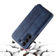 Carcasa cu clapetă pentru Samsung Galaxy S23, ERBORD Retro, albastru
