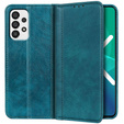 Husa cu clapetă pentru Samsung Galaxy A33 5G, Split Leather, albastru