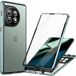 Husa pentru OnePlus 11 5G, Magnetic Dual Glass, verde