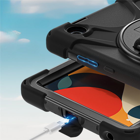 Husă blindată cu suport și curea de umăr pentru Lenovo Tab One