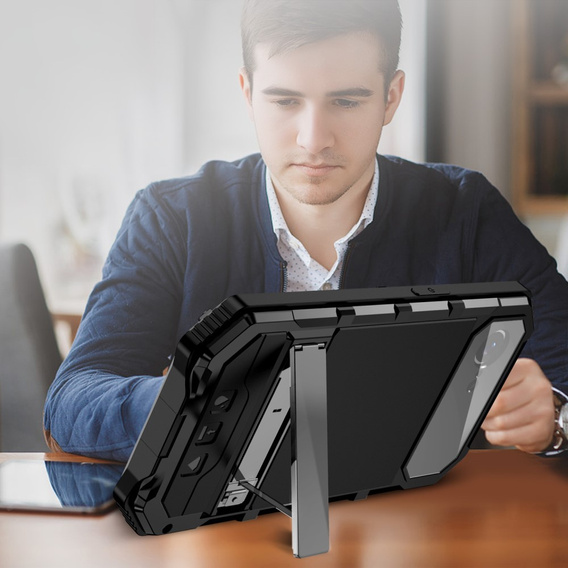 Husă blindată pentru iPhone 16E, R-JUST, negru