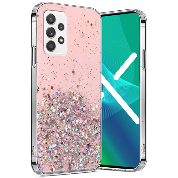 Huse pentru Samsung Galaxy A52 / A52s, Glittery, roz