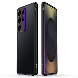 Husa LUPHIE pentru Samsung Galaxy S25 Ultra, Armor Bumper, negru