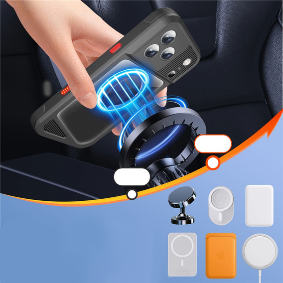 Carcasă impermeabilă SHELLBOX GTM IP68 cu MagSafe pentru iPhone 17 Pro