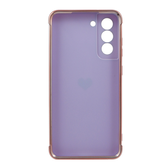 Huse pentru Samsung Galaxy S21 FE, Electro heart, violet