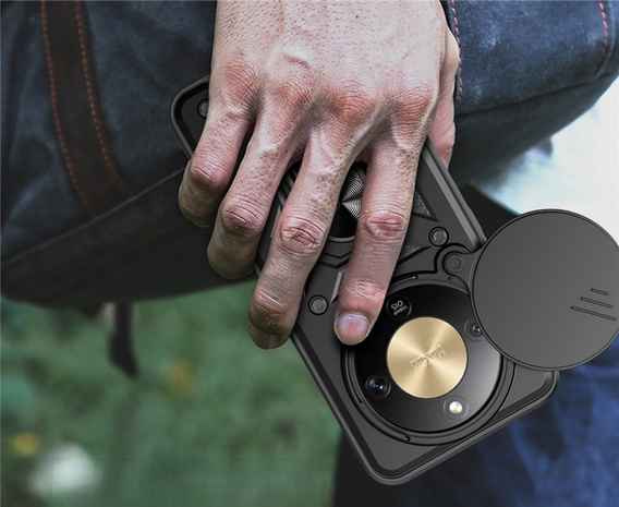 Husă blindată CamShield Slide cu capac pentru cameră și inel pentru Honor Magic 8 Lite