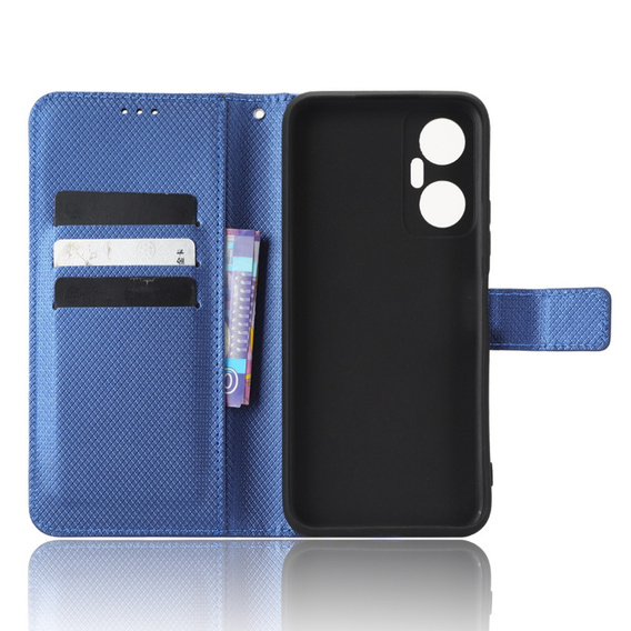 Cu clapetă pentru Infinix Hot 20 5G, Wallet Smart Magnet Case, albastru
