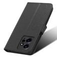 Cu clapetă pentru Xiaomi Redmi Note 12 4G, Wallet Smart Magnet, negru