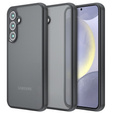 Carcasă pentru Samsung Galaxy S24, Fusion Hybrid, cu protecție pentru camera foto, transparent / negru