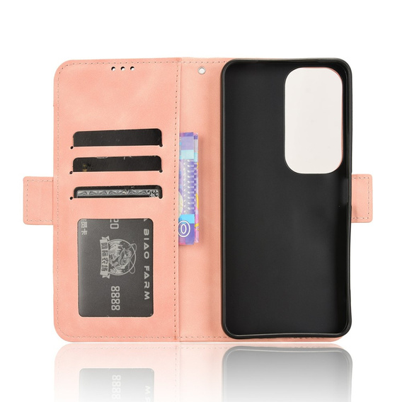Cu clapetă pentru Vivo Y19s, Card Slot, roz