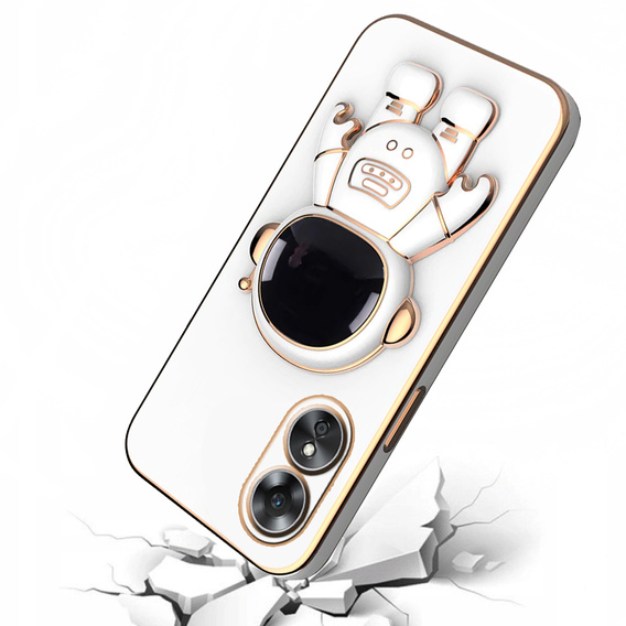 Huse pentru Oppo A17, Astronaut, alb