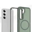 Carcasă cu ramă pentru Samsung Galaxy S23 FE, pentru MagSafe, verde