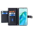 Cu clapetă pentru Honor Magic5 Lite, Wallet Zipper Pocket, negru